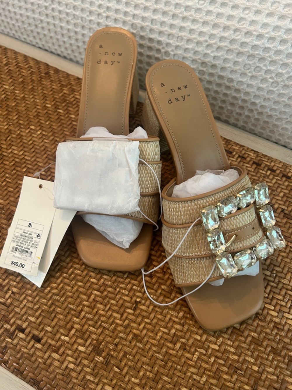 A new day jeweled sandal
